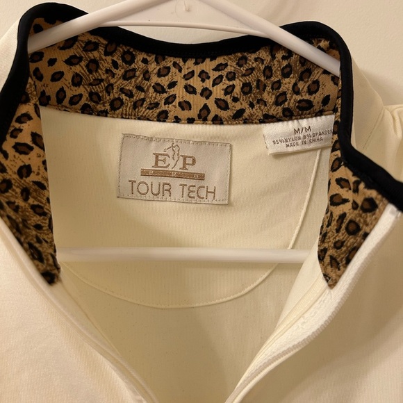 EP Pro Cream and Black Sweatshirt with Leopard Accents - Picture 5 of 7